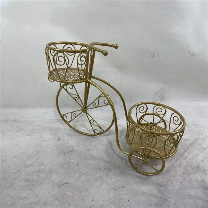 Vintage Metal Bicycle Planter