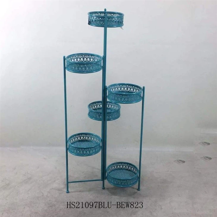 Wrought Iron Tiered Plant Stand