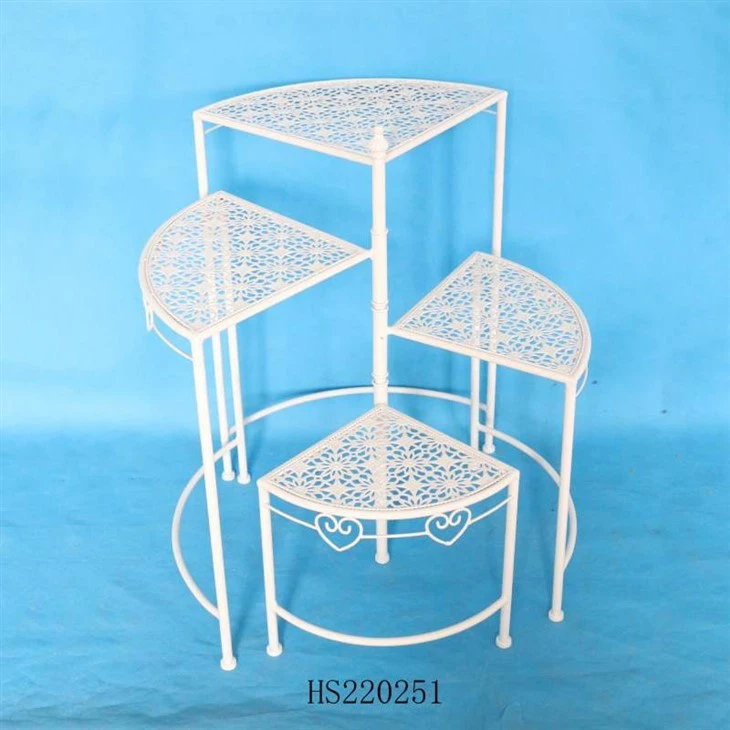 White Iron Plant Stand