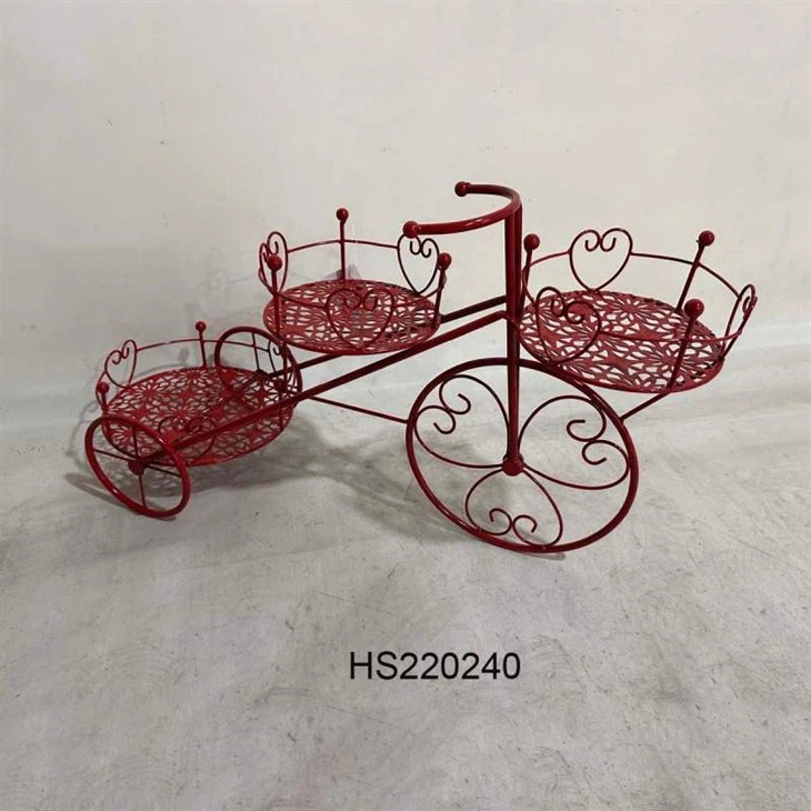 Wrought Iron Bicycle Planter